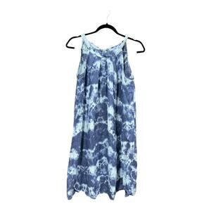 Bellambia Dress Women Small 100% Linen Blue